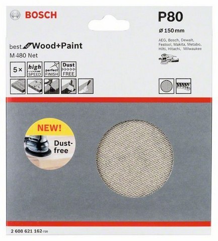 KRĄŻEK RZEP SIATKA M 480 D150MM GR.80 BOSCH KRĄŻEK RZEP SIATKA M 480 D150MM GR.80 BOSCH