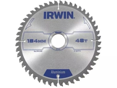 PIŁA TARCZOWA 184x30x2,5mm 48z TCG ALUMINIUM IRWIN PIŁA TARCZOWA 184x30x2,5mm 48z TCG ALUMINIUM IRWIN