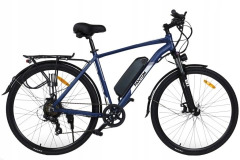 ROWER ELEKTRYCZNY Niebieski 28 TREKKINGOWY ZE WSPOMAGANIEM 60-70km Shimano Velotrade