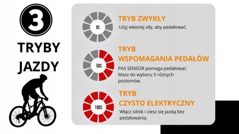 ROWER ELEKTRYCZNY Niebieski 28 TREKKINGOWY ZE WSPOMAGANIEM 60-70km Shimano Velotrade