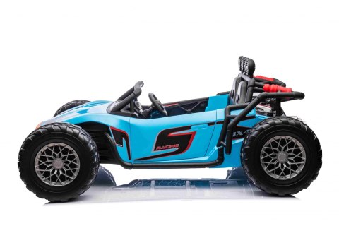 Auto Buggy Racing 5 na akumulator dla dzieci Niebieski + Silniki 2x200W + Pilot + Audio LED + Wolny Start Auto Buggy Racing 5 na akumulator dla dzieci Niebieski + Silniki 2x200W + Pilot + Audio LED + Wolny Start