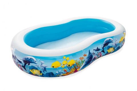 Basen dmuchany Morska Głębina 262x157x46cm dla dzieci 3+ BESTWAY + Łatka naprawcza Basen dmuchany Morska Głębina 262x157x46cm dla dzieci 3+ BESTWAY + Łatka naprawcza