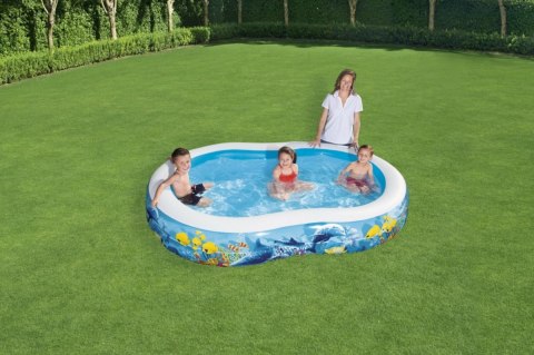 Basen dmuchany Morska Głębina 262x157x46cm dla dzieci 3+ BESTWAY + Łatka naprawcza Basen dmuchany Morska Głębina 262x157x46cm dla dzieci 3+ BESTWAY + Łatka naprawcza