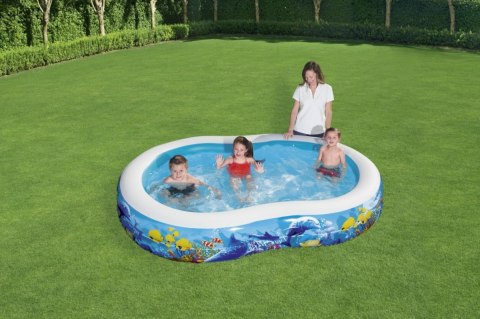 Basen dmuchany Morska Głębina 262x157x46cm dla dzieci 3+ BESTWAY + Łatka naprawcza Basen dmuchany Morska Głębina 262x157x46cm dla dzieci 3+ BESTWAY + Łatka naprawcza