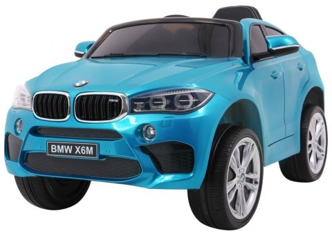 BMW X6M Elektryczne Autko dla dzieci Lakier Niebieski + Pilot + EVA + Wolny Start + Audio + LED BMW X6M Elektryczne Autko dla dzieci Lakier Niebieski + Pilot + EVA + Wolny Start + Audio + LED