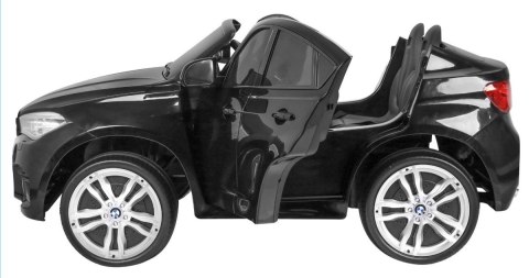 BMW X6M XXL dla 2 dzieci Czarny + Pilot + Ekoskóra + Pasy + Wolny Start + MP3 USB + LED BMW X6M XXL dla 2 dzieci Czarny + Pilot + Ekoskóra + Pasy + Wolny Start + MP3 USB + LED