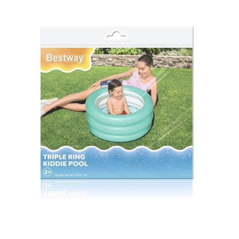 Dmuchany Basen Brodzik dla dzieci 2+ Niebieski BESTWAY 70x30cm Dmuchany Basen Brodzik dla dzieci 2+ Niebieski BESTWAY 70x30cm