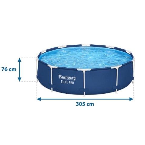 Basen ogrodowy stelażowy 305 x 76 cm 8w1 Bestway 56679