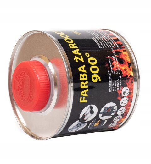 Farba 5L Kominkowa Lakier Żaroodporna do Kominków Grafitowa Trwała 900c