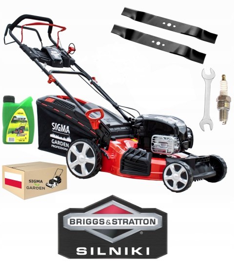 Kosiarka Spalinowa Briggs & Stratton 51cm 161cc Napęd Czerwona