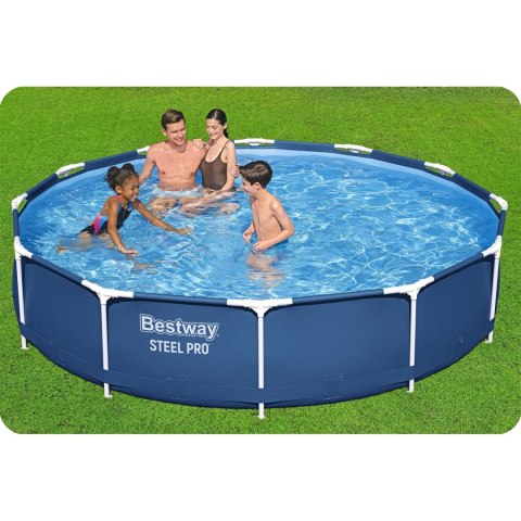 Basen ogrodowy stelażowy 366 x 76 cm zestaw 7w1 Bestway 56681