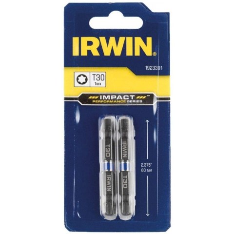 GROT DWUSTRONNY UDAROWY TORX TX30 / TX30 x 60mm (2szt.) IMPACT IRWIN GROT DWUSTRONNY UDAROWY TORX TX30 / TX30 x 60mm (2szt.) IMPACT IRWIN
