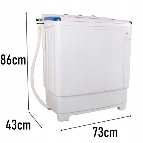 Pralka z wirówką 8 kg PRANIA 5 kg WIROWANIA z pompą wody POWYSTAWOWA