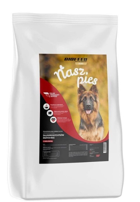 Karma dla psa Nasz Pies adult wołowina 15kg Karma dla psa Nasz Pies adult wołowina 15kg